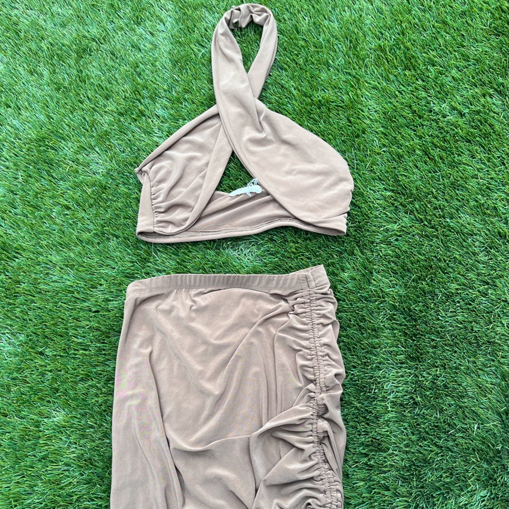 Brown two piece set